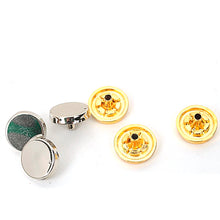 Load image into Gallery viewer, Spring Snap Flat Cap Studs, Zinc Alloy Leather Craft Accessories (10mm, 13mm) MLT-P00000YO
