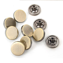 Load image into Gallery viewer, Spring Snap Flat Cap Studs, Zinc Alloy Leather Craft Accessories (10mm, 13mm) MLT-P00000YO
