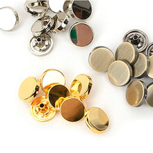 Load image into Gallery viewer, Spring Snap Flat Cap Studs, Zinc Alloy Leather Craft Accessories (10mm, 13mm) MLT-P00000YO

