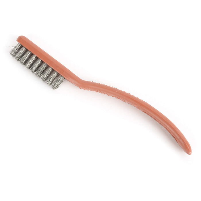 Steel brush-plastic handle, wire brush, clean a wet stone, small brush, leather craft tools MLT-P0000CCX