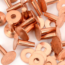 Load image into Gallery viewer, High quality Copper Rivets &amp; Burrs Rivets (9mm/12mm) Leather DIY making asscessories(20set)-MLT-P0000CMK
