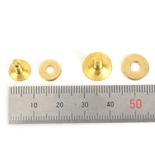 Load image into Gallery viewer, High quality Brass Rivets &amp; Burrs Rivets (9mm/12mm) Leather DIY making asscessories(20set)-MLT-P0000CMJ
