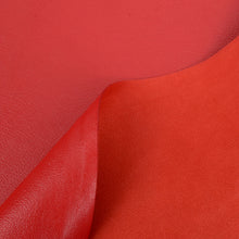 Load image into Gallery viewer, GOATSKIN Leather [RED] 4~5 sq ft, Finished Goatskin Leather Leather crafting MLT- P0000COT
