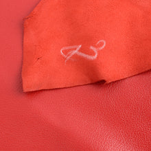 Load image into Gallery viewer, GOATSKIN Leather [RED] 4~5 sq ft, Finished Goatskin Leather Leather crafting MLT- P0000COT
