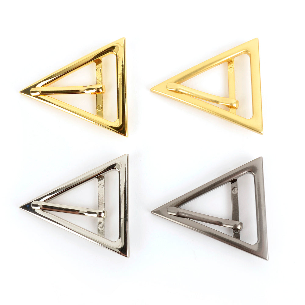 Plated Metal Belt triangle Buckles for Bags Straps, Bag Making Suppliers Leather craft tools MLT-P0000CRH