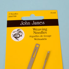 Load image into Gallery viewer, Weaving needles , 3kind of needles in contains a bag. John James. Leather craft tool-MLT-P0000CRO
