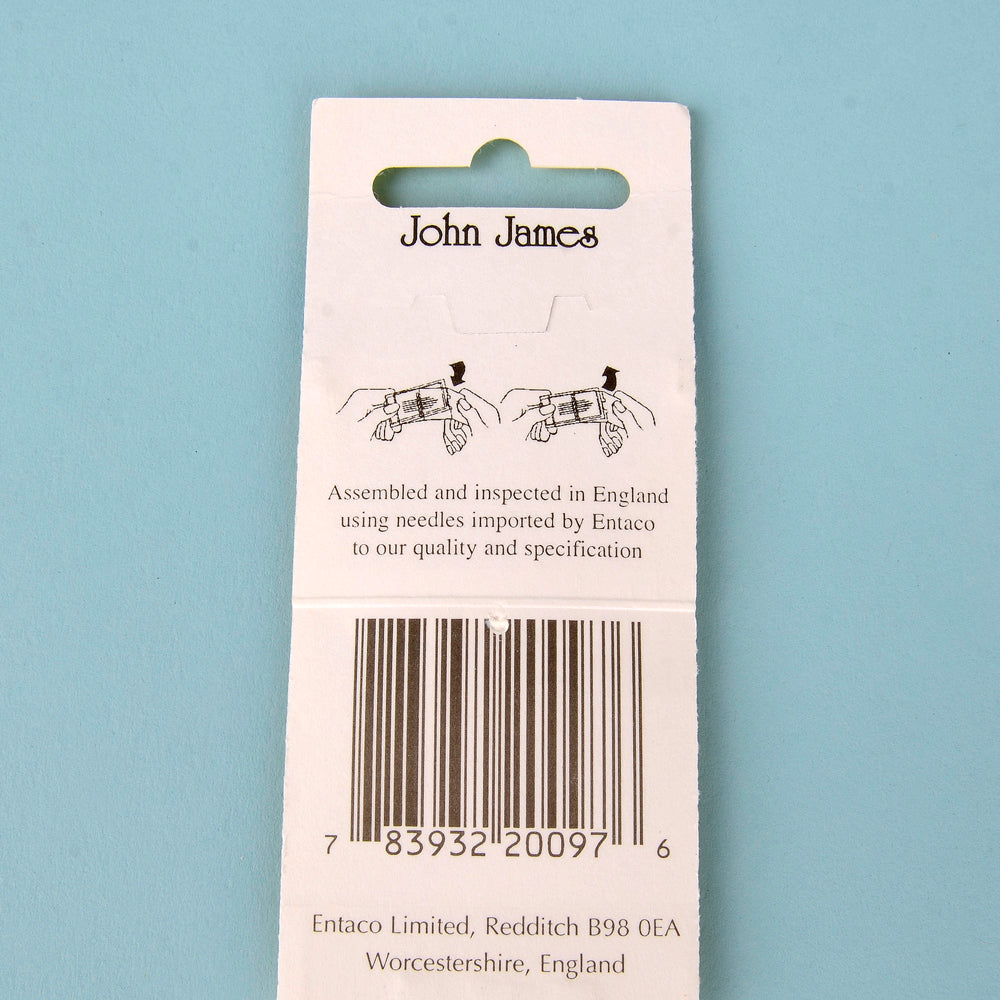 John James 20/pk Leather Hand Sewing Needle Saddlers Harness