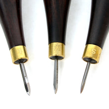 Load image into Gallery viewer, Diamond hole point shape stitching awl ebony handle, Leather craft tool-MLT-P0000CTC
