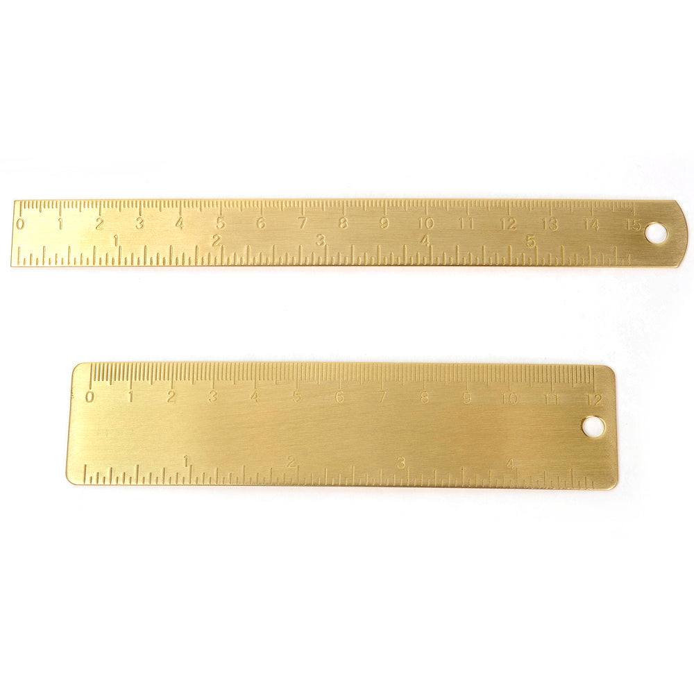 Brass Ruler, inch and CM ruler, 2 kind of size -12cm15cm, Leather craft tools MLT- P0000CUM