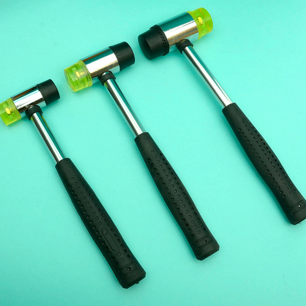 Rubber Mallet for leather craft tool,Dual-purpose rivet Hammer, 2 different side head hammer, Leather craft tools MLT-P0000BRB