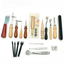 Load image into Gallery viewer, Beginner Class tool set ,making bag, Leather craft tools MLT- P0000BYV
