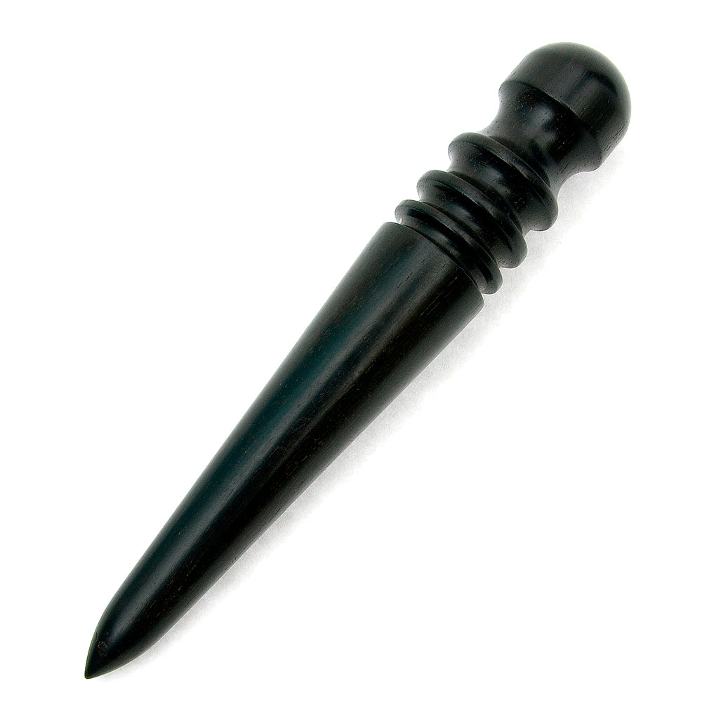 Black Wood Edge Slicker Burnisher Polishing DIY Woodworking Tools, Handmade Leather Craft tools MLT-P0000CVX