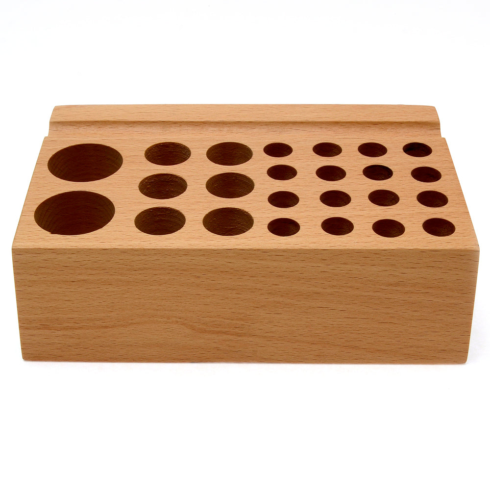 Basic Tool Rack 24 hole, Wooden Design tool Organizer for your design Tools,Leather Craft Tools -MLT-P0000CWW