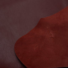 Load image into Gallery viewer, GOATSKIN Leather [burgundy] 4~5 sq ft, Finished Goatskin Leather Leather crafting MLT-P0000CXV
