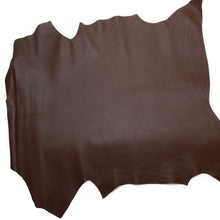 Load image into Gallery viewer, GOATSKIN Leather [Dark Brown] 4~5 sq ft, Finished Goatskin Leather (NOT Cutting size,4~5 sq ft overall) Leather crafting MLT- P0000CYC
