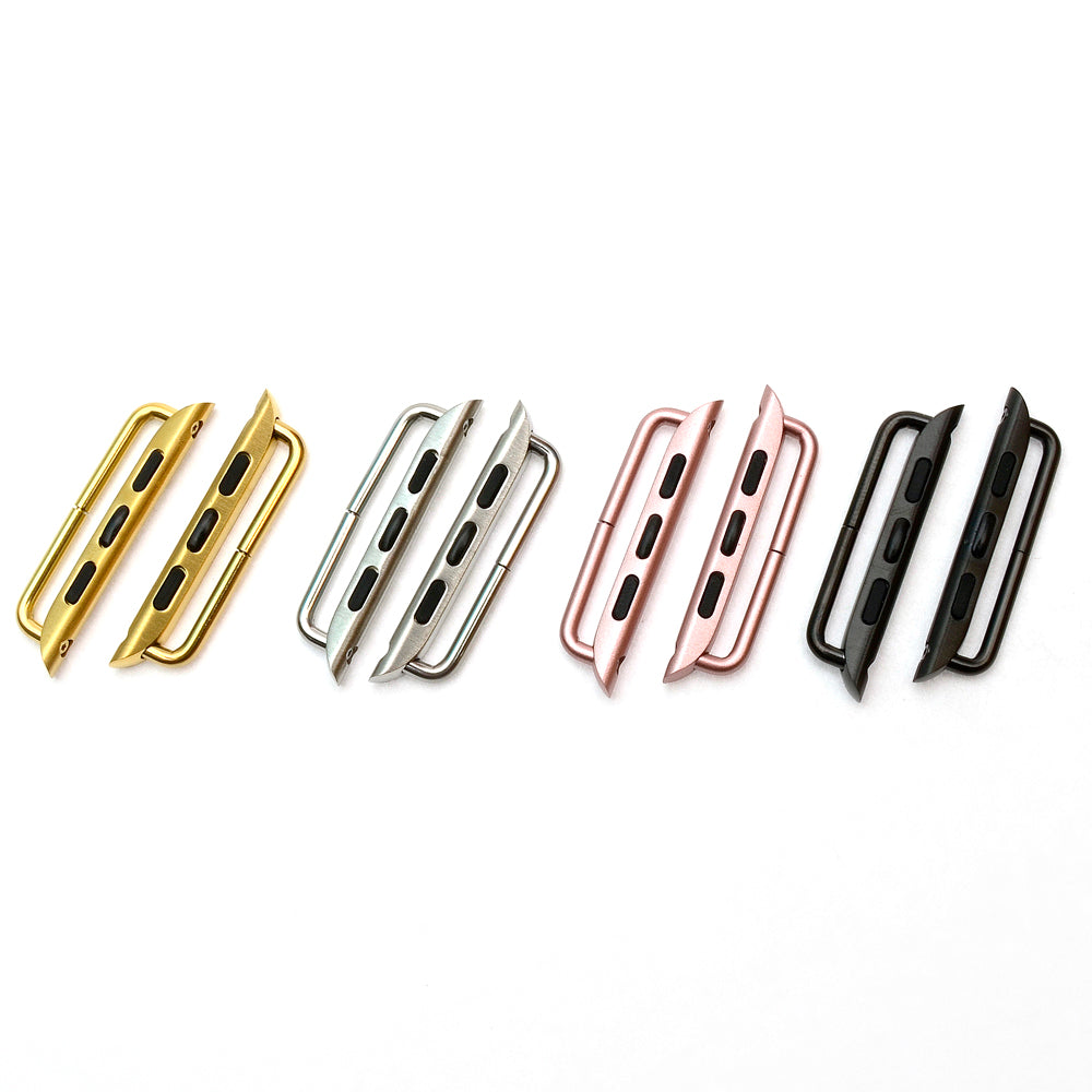 Plated Metal watch strap connector for 38/40, 42/44mm straps or wristband Making Suppliers-MLT-P0000CYG