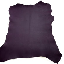 Load image into Gallery viewer, France Goat Skin - Crispe Leather [Dark Purple] 0.40~0.45 m2, Finished Goatskin Leather (NOT Cutting size) Leather crafting MLT- P0000DEI
