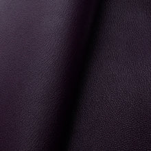 Load image into Gallery viewer, France Goat Skin - Crispe Leather [Dark Purple] 0.40~0.45 m2, Finished Goatskin Leather (NOT Cutting size) Leather crafting MLT- P0000DEI
