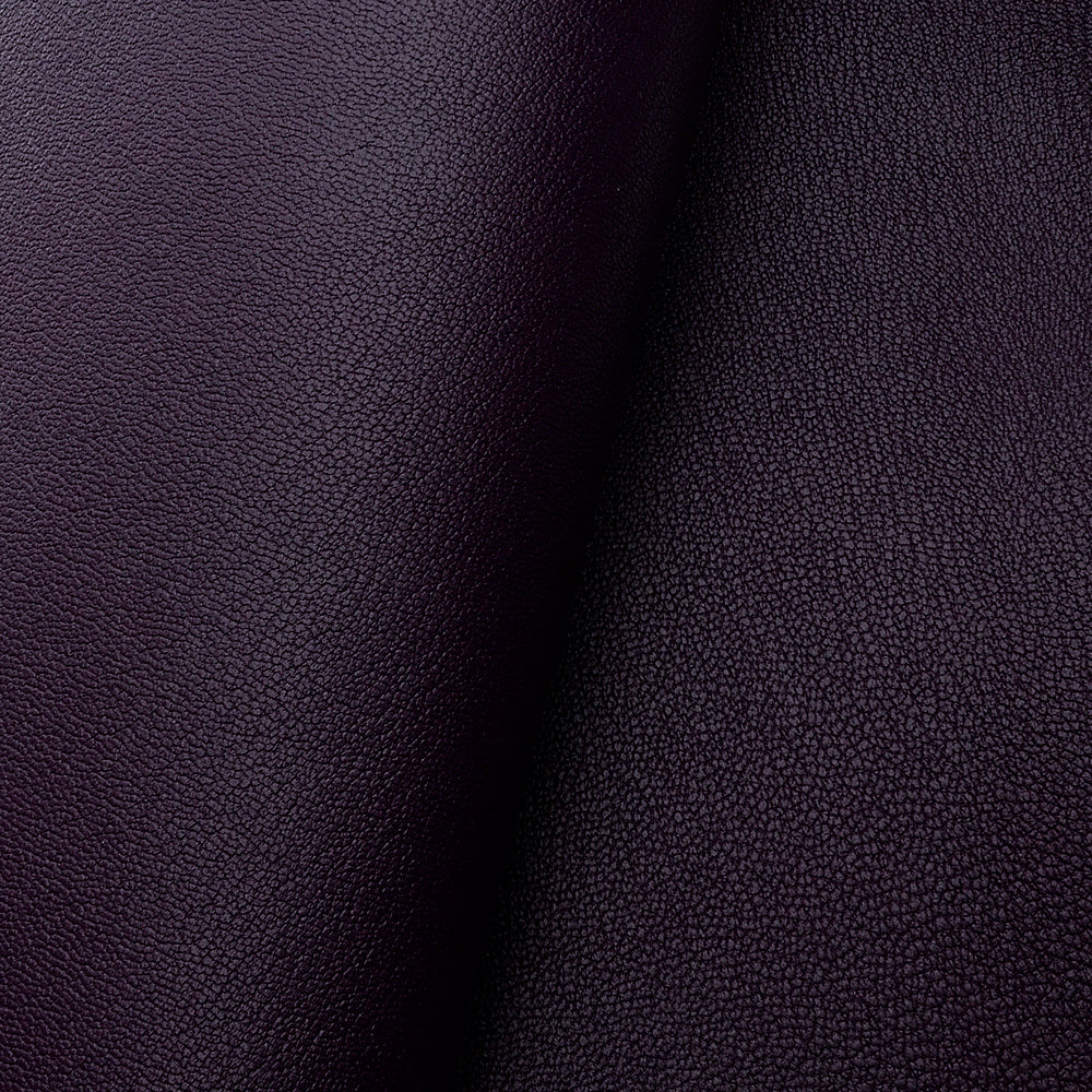 France Goat Skin - Crispe Leather [Dark Purple] 0.40~0.45 m2, Finished Goatskin Leather (NOT Cutting size) Leather crafting MLT- P0000DEI