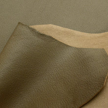 Load image into Gallery viewer, France Goat Skin - Crispe Leather [Dark Beige] 0.35~0.40 m2, Finished Goatskin Leather (NOT Cutting size) Leather crafting MLT- P0000DEL
