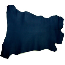 Load image into Gallery viewer, France Goat Skin - Crispe Leather [Light Navy] 0.45~0.50 m2, Finished Goatskin Leather (NOT Cutting size) Leather crafting MLT- P0000DFJ
