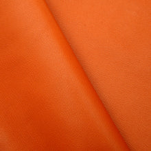 Load image into Gallery viewer, France Goat Skin - Crispe Leather [Orange] 0.50~0.60 m2, Finished Goatskin Leather (NOT Cutting size) Leather crafting MLT- P0000DFV
