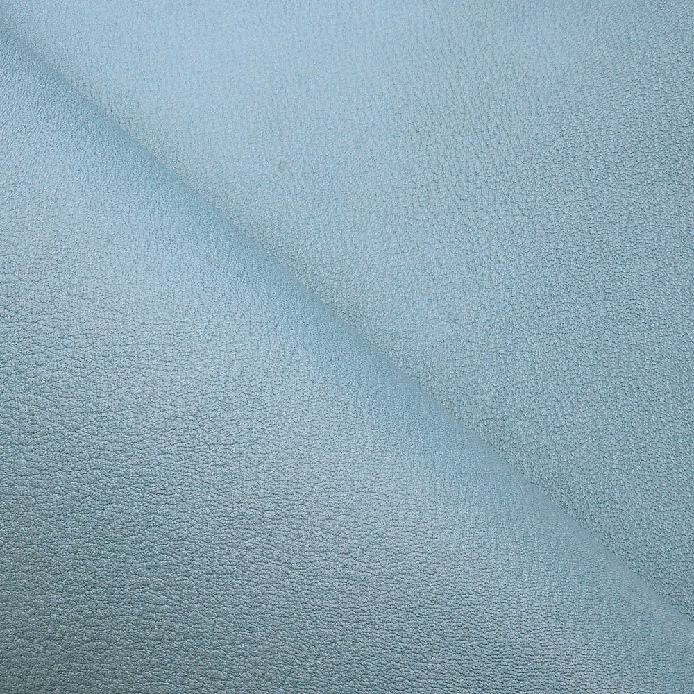 France Goat Skin - Crispe Leather [Blue Lin] 0.45~0.50 m2, Finished Goatskin Leather (NOT Cutting size) Leather crafting MLT- P0000DFT