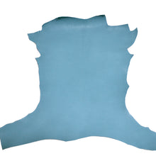 Load image into Gallery viewer, France Goat Skin - Crispe Leather [Blue Lin] 0.45~0.50 m2, Finished Goatskin Leather (NOT Cutting size) Leather crafting MLT- P0000DFT
