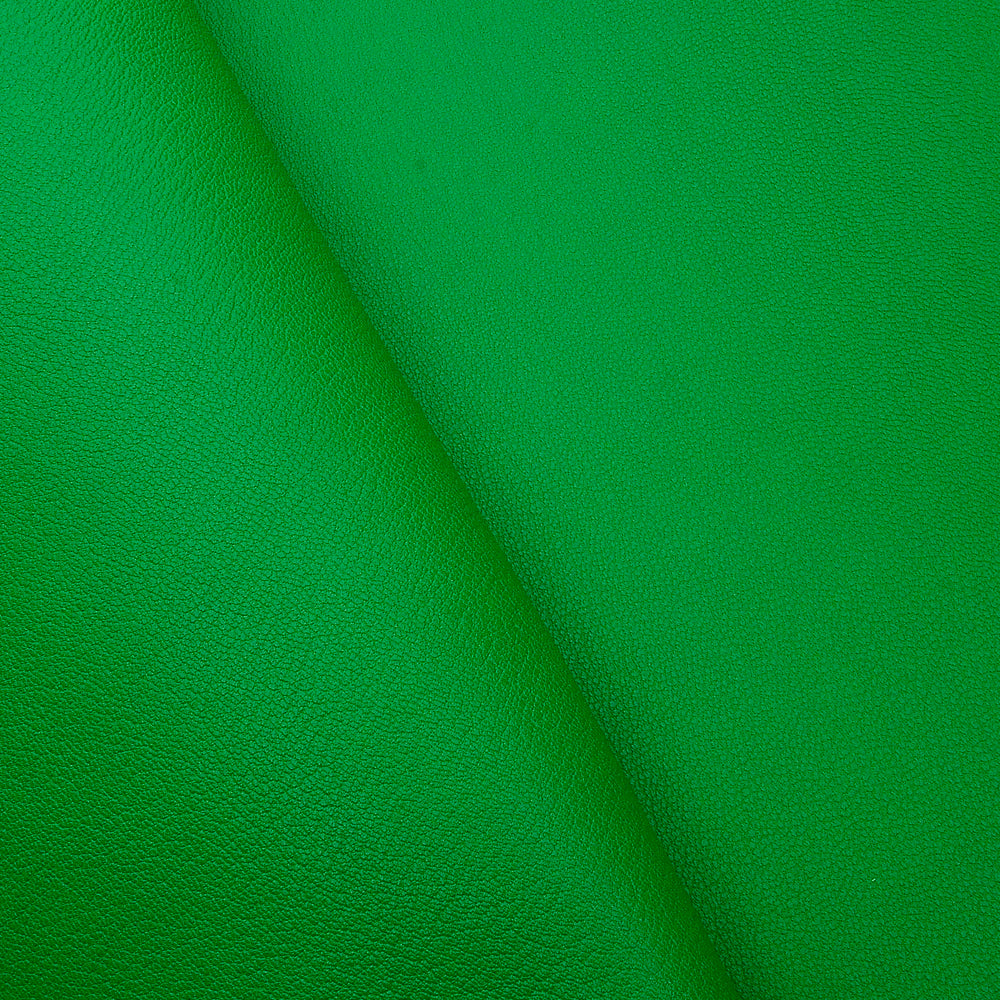 France Goat Skin - Crispe Leather [Green] 0.45~0.50 m2, Finished Goatskin Leather (NOT Cutting size) Leather crafting MLT- P0000DFH