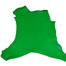 Load image into Gallery viewer, France Goat Skin - Crispe Leather [Green] 0.45~0.50 m2, Finished Goatskin Leather (NOT Cutting size) Leather crafting MLT- P0000DFH
