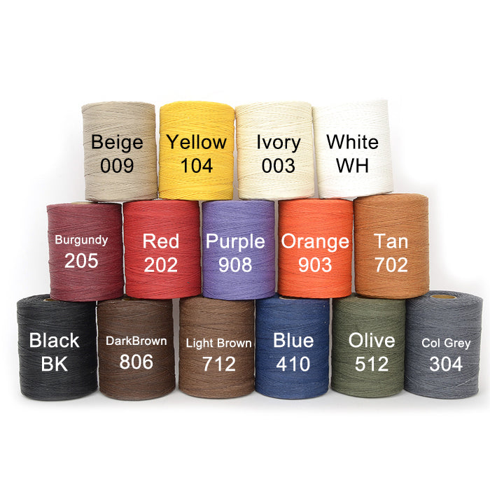 Waxed Thread, Hand Sewing Thread Round Wax Thread for Hand Sewing Leat