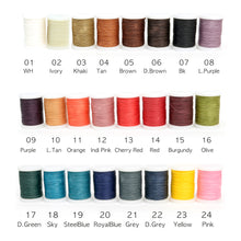 Load image into Gallery viewer, Poly Waxed Thread, Hand Sewing Thread Round Wax Thread for Hand Sewing Leather, Leather craft tools MLT-P0000CUL
