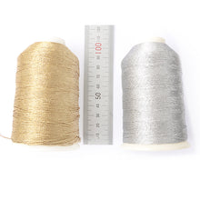 Load image into Gallery viewer, Grossy Metal Thread,High Quality Polyester thread and metal, Diameter 0.4~0.5mm- Length 60m(656 yd) -MLT-P0000BTT
