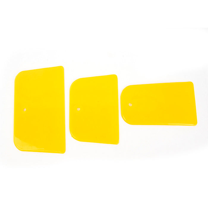 Yellow Round Hera Tool - 3 pcs, plastic hera, bond hera, Leather Craft Tool. MLT-P0000BRU